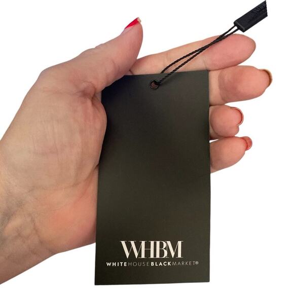 White House Black Market Flutter Wrap Midi Springtime Size 2 NWTs Retails 190$ - Picture 7 of 10